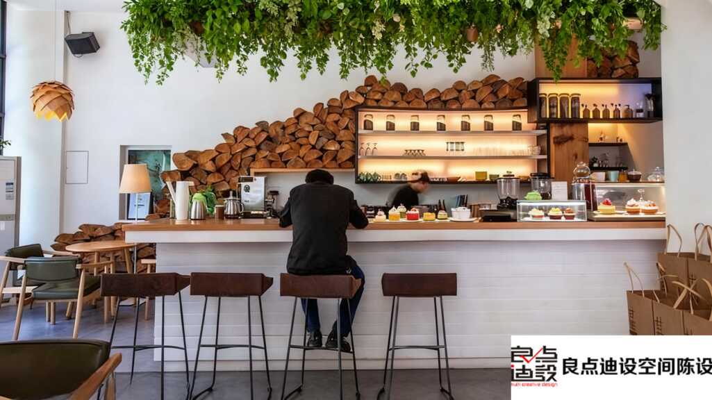 软装封神!这家咖啡店把自然森林搬进室内，治愈感直接拉满～